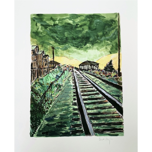 516 - BOB DYLAN (b. 1941 -) 'Train Tracks' Drawn Blank Series 2010, portfolio of four artist signed limite... 