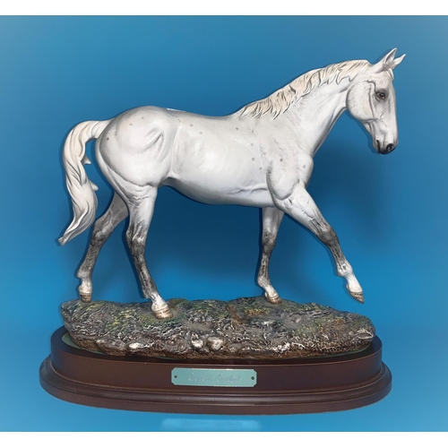 1 - A Royal Doulton Ltd Edition horse ''Desert Orchid'' DA134 No 3802 on base with certificate