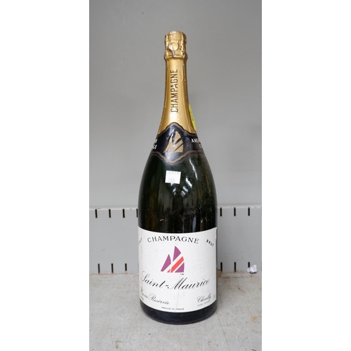 238 - A magnum bottle of Saint-Maurice Champagne for the British Challenge and Americas Cup 150cl