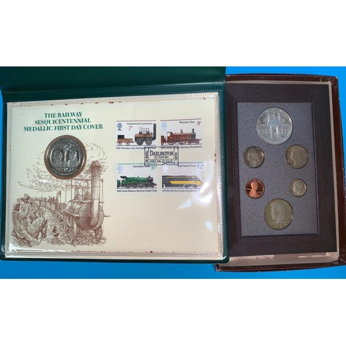 312 - Los Angeles Olympics 1984, set of various coins and a coin cover