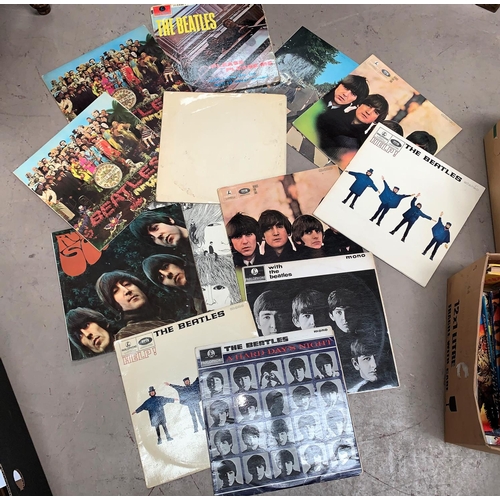530 - THE BEATLES: a collection of 1960's and other issues of their classis LPs, in played condition