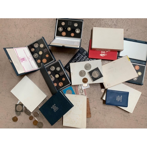 297 - A selection of various proof sets of coins