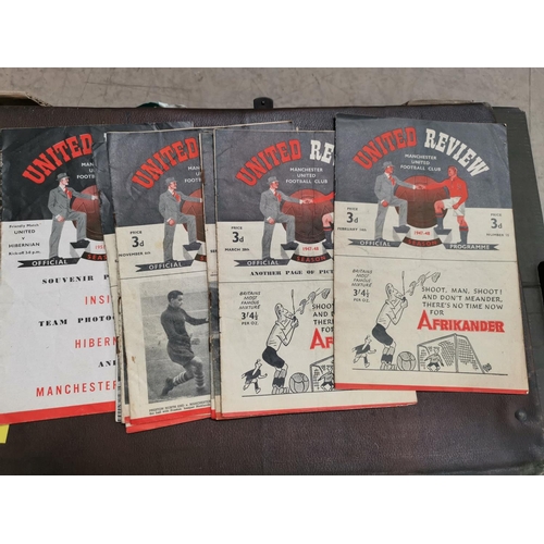 617 - MUFC - a collection of 10 programmes 1948 - 1950
