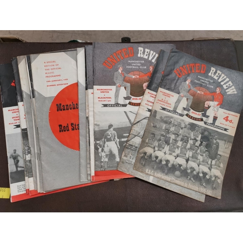 619 - MUFC a group of 19 1956/7/8 home programmes