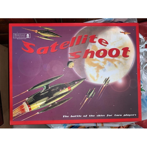 789 - A selection of Heritage toys, games, satellite shoot  game etc