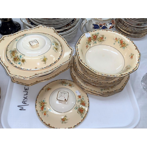 29 - An early 20th century Wellington Japan part tea set, 35 pieces approx; a Royal Winton floral part di... 