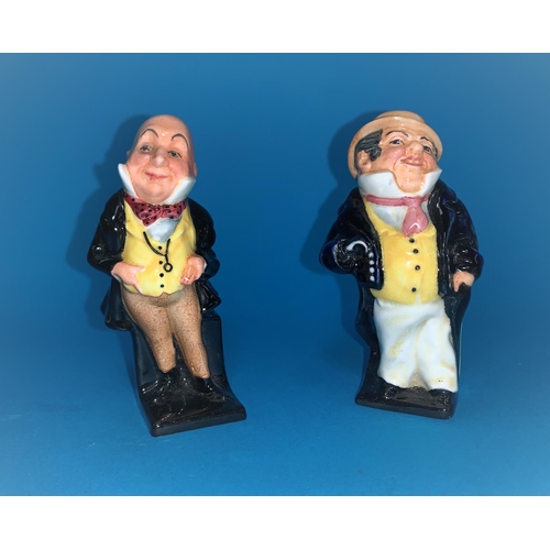 274 - 2 Dickens figures Captain Cuttle & Micawber
