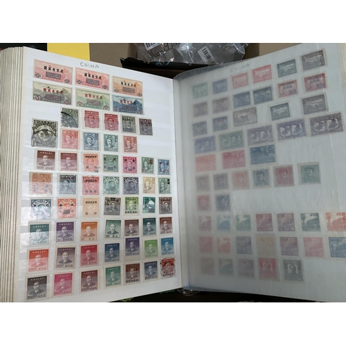 395 - China  a collection of stamps on 16 pages in stockbook with other stamps