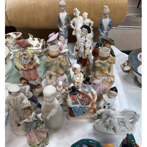 266 - A collection of Victorian and other china figures and groups