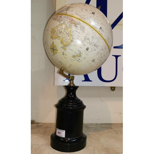 461 - A Victorian style globe on stand