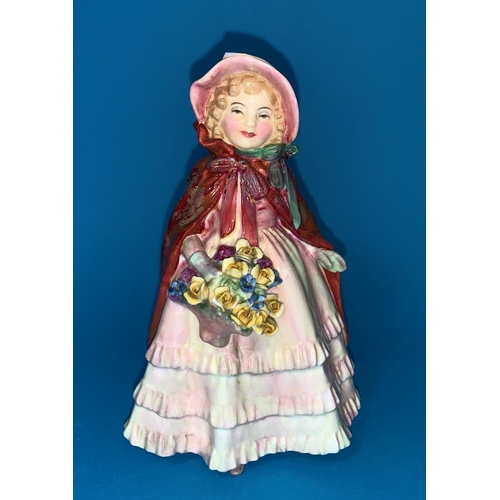 241 - Royal Doulton figure 'Granny's Shawl' HN 1647 (petal chipped);2 Dickens figures Captain Cuttle & Mic... 
