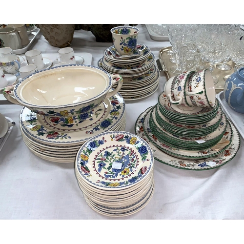 228 - A selection of Mason's Regency dinner ware (app 44 pieces; a selection of Copeland Spode Chinese Ros... 