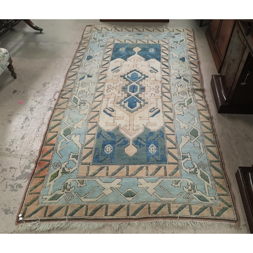 655 - A modern geometric design hand knotted Persian rug