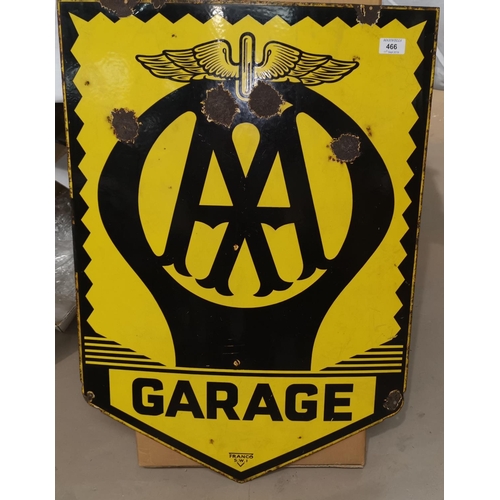 466 - A large AA Garage advertising sign 31