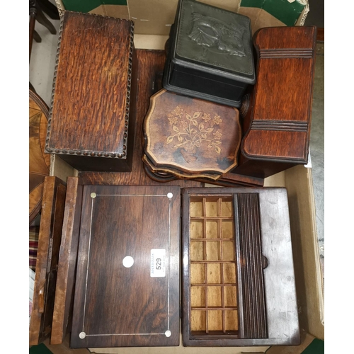 529 - A selection of various stationery and other boxes