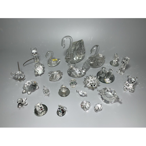 83 - A collection Swarovski and similar glass animals
