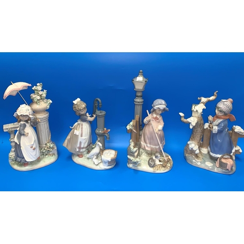 98 - A set of 4 Lladro groups 
