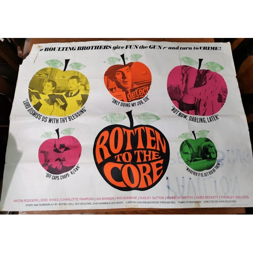 178 - UK film poster 'Rotten to the core' (some folds and tears)
