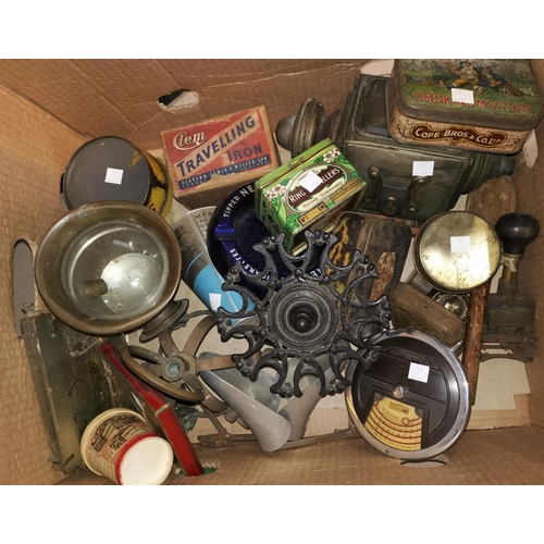 216 - A quantity of collectables including vintage lamps