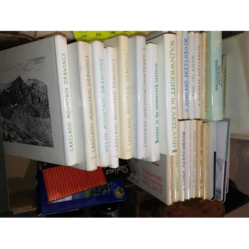 481 - A WAINWRIGHT - a near complete collection of his books, maps and other items