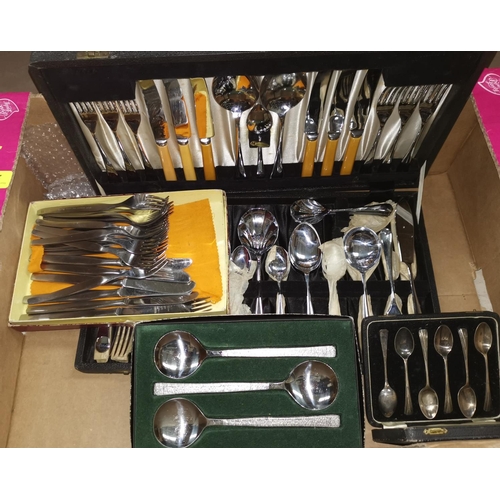 220 - A selection of various stainless steel cutlery