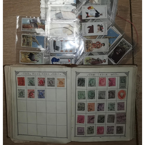 362 - A The Lincoln Stamp album and a selection of cigarette cards