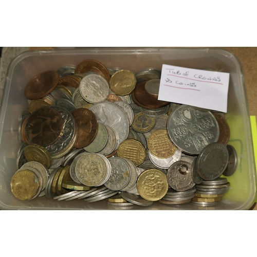 378 - A selection of GB crowns and other coins