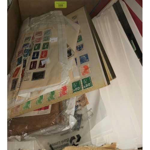 335 - A quantity of unsorted stamps