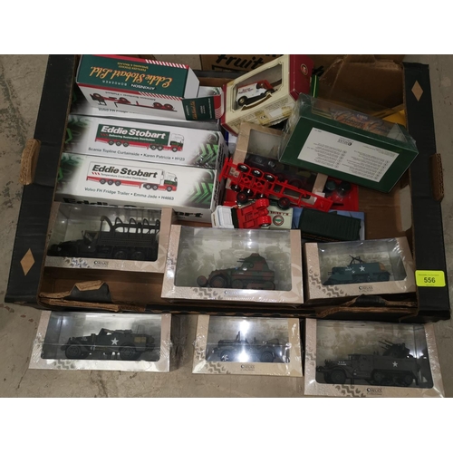 556 - A collection of ATLAS Editions diecast military vehicles, boxed etc