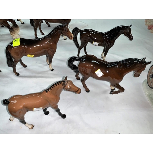80 - 4 various Beswick horses