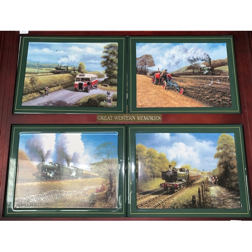 110 - A set of 4 GWR china wall plaques, a selection of china etc