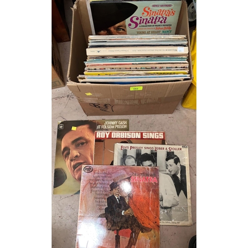 682 - A selection of C & W and other vinyl LP's