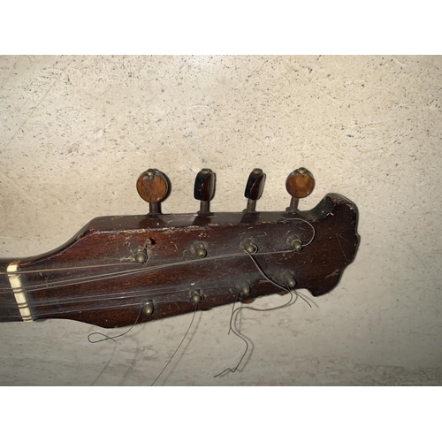 685 - a Neopolitan guitar shaped mandolin in rose