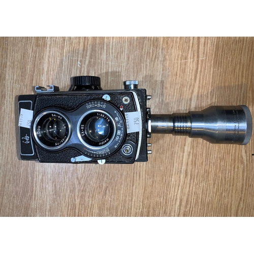 750 - A Chinese seagull TLR Camera with Haion lenses and a Taylor Hobson projector lens 16mm