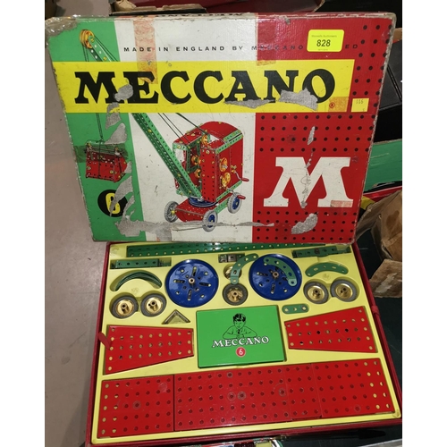 828 - A Meccano No 6 outfit original box