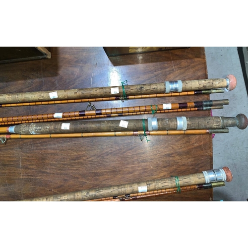 804 - Two James & Son Avon Mk IV two piece split cane fishing rods