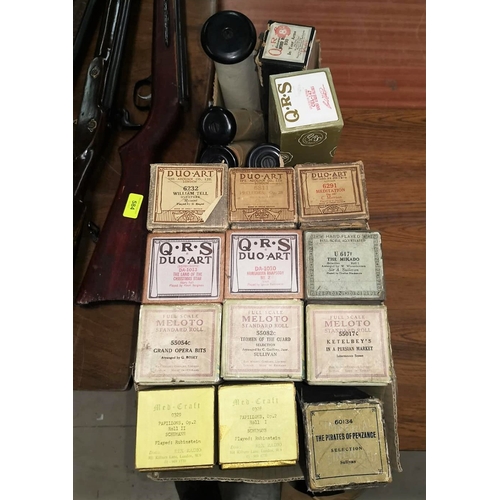 663 - A selection of vintage piano rolls