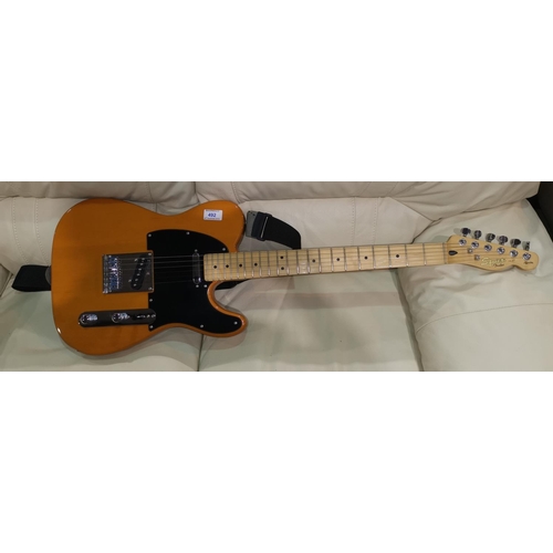 492 - A Fender Squier Telecaster guitar, maple neck