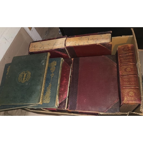 496 - The Mediterranean Illustrated, 2 vols; Drawing Room  Scrapbook; 9 volumes of Encyclopaedia Britannic... 