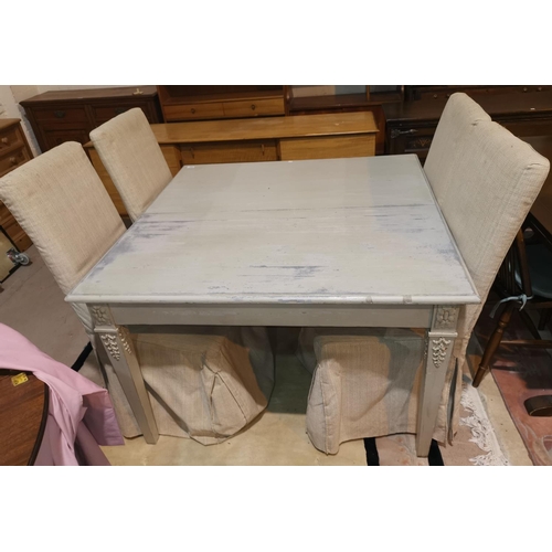 340A - A rectangular dining table in a 