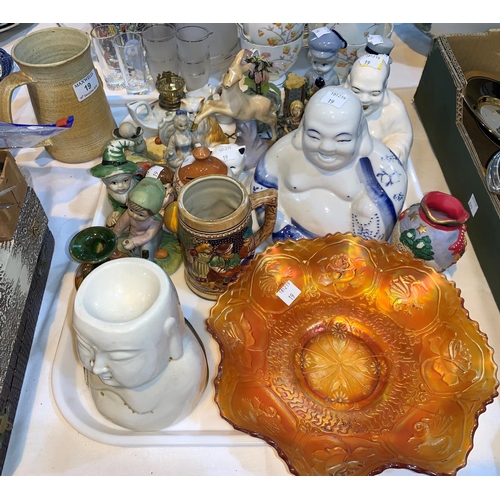 19 - A selection of glass china etc