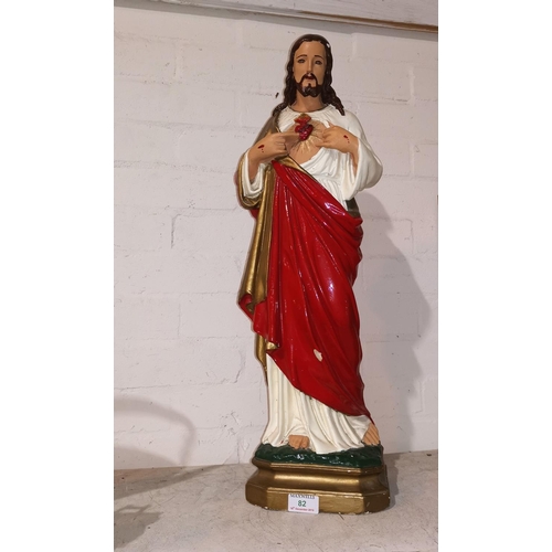 82 - A plaster cast model of Jesus