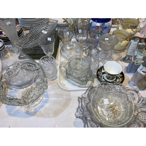 54 - A quantity of cut and decorative glassware