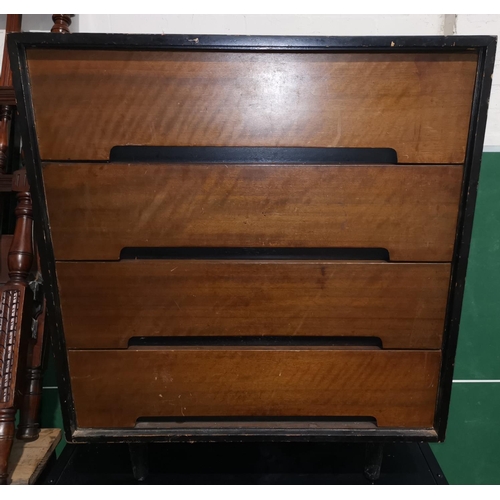 441 - A 1960's chest of 4 drawers
