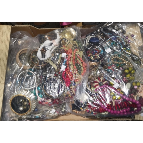 102 - A quantity of costume jewellery in sealed bags