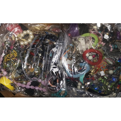 105 - A quantity of costume jewellery in sealed bags