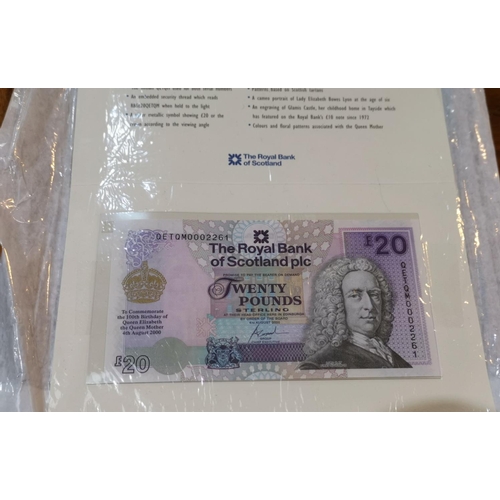 252 - Royal Bank of Scotland £20 note (low serial number) QE Tam 000 2261