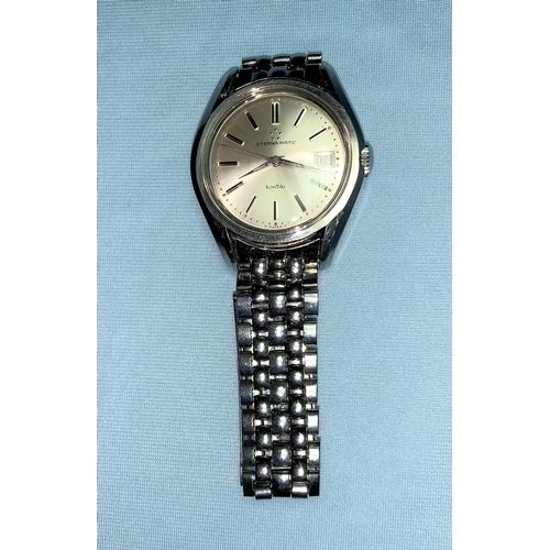 329 - A gents automatic wristwatch, Eterna-Matic Kon Tiki, with original strap