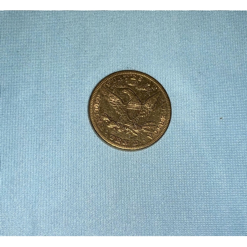 381 - A US 10 dollar gold coin, 1882
