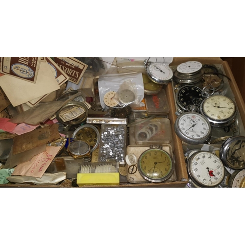 304F - A large selection of watch parts